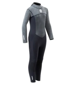 Two Bare Feet Thunderclap Pro 4/3mm Junior Winter Wetsuit (Black / Delta Grey) -Diving Adventure kids thunderclap pro 4.3 grey 8