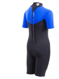 Two Bare Feet Thunderclap 2.5mm Junior Shorty Wetsuit (Blue / Black) -Diving Adventure kids thunderclap shorty wetsuit blue 6