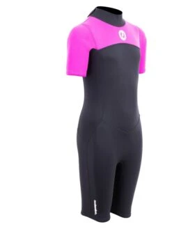 Two Bare Feet Thunderclap 2.5mm Junior Shorty Wetsuit (Pink / Black) 15 Two Bare Feet Thunderclap 2.5mm Junior Shorty Wetsuit (Pink / Black) -Diving Adventure kids thunderclap shorty wetsuit pink 8