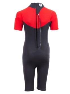 Two Bare Feet Thunderclap 2.5mm Junior Shorty Wetsuit (Red / Black) -Diving Adventure kids thunderclap shorty wetsuit red 5