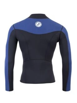 Two Bare Feet Mens Aspect Fleece Lined Zipless Thermal 2.5mm Superstretch Wetsuit Top & Pants Set (Black/Blue) -Diving Adventure m165yc 9