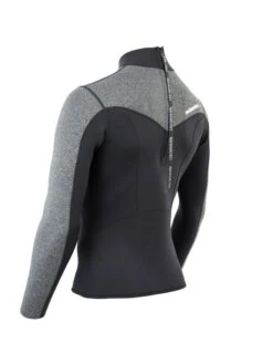 Two Bare Feet Mens Aspect Back Zip 2.5mm Wetsuit Jacket (Black/Grey) -Diving Adventure mens aspect back zip jacket black delta 4 5