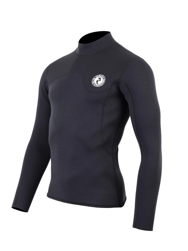 Two Bare Feet Mens Aspect Back Zip 2.5mm Wetsuit Jacket (Black) 2 Two Bare Feet Mens Aspect Back Zip 2.5mm Wetsuit Jacket (Black) - Image 2