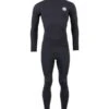 Two Bare Feet Mens Aspect Back Zip 2.5mm Wetsuit Jacket & Pants Set (Black)