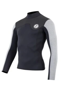 Diving Adventure -Diving Adventure mens aspect fleece lined thermal top black grey grey 2