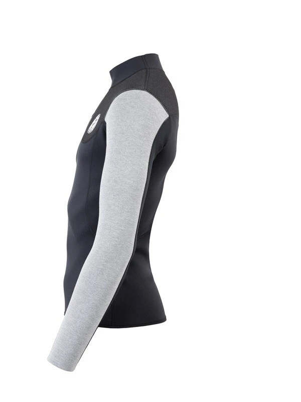 Two Bare Feet Mens Aspect Fleece Lined Zipless Thermal 2.5mm Superstretch Wetsuit Top (Black/Grey/Grey) 3 Two Bare Feet Mens Aspect Fleece Lined Zipless Thermal 2.5mm Superstretch Wetsuit Top (Black/Grey/Grey) - Image 3
