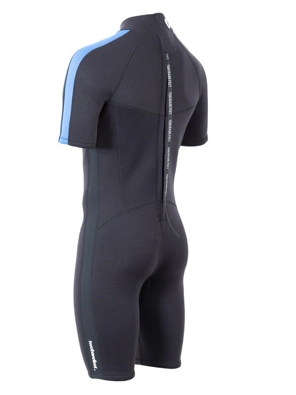 Two Bare Feet Flare 2.5mm Mens Superstretch Shorty Wetsuit (Blue) 4 Two Bare Feet Flare 2.5mm Mens Superstretch Shorty Wetsuit (Blue) - Image 4