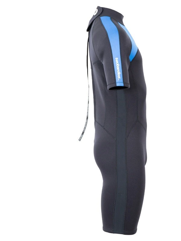 Two Bare Feet Flare 2.5mm Mens Superstretch Shorty Wetsuit (Blue) 7 Two Bare Feet Flare 2.5mm Mens Superstretch Shorty Wetsuit (Blue) - Image 7