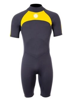 Two Bare Feet Flare 2.5mm Mens Superstretch Shorty Wetsuit (Yellow)