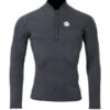 Two Bare Feet Mens Heritage 3mm Half Zip Long Sleeve Wetsuit Jacket (Black)