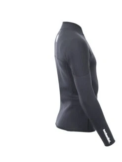 Two Bare Feet Mens Heritage 3mm Half Zip Long Sleeve Wetsuit Jacket (Black) -Diving Adventure mens heritage half zip 7