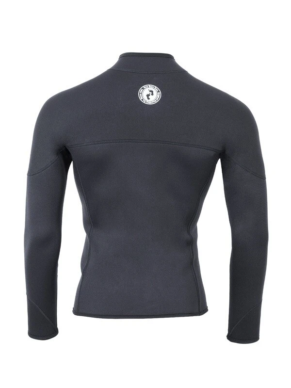 Two Bare Feet Mens Heritage Half Zip 3mm Wetsuit Jacket & Pants Set (Black) - Image 6
