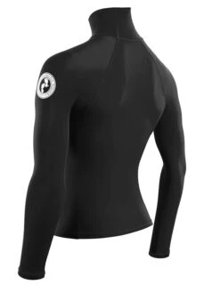Two Bare Feet Adults Long Sleeve Rash Vest (Black) -Diving Adventure mens long sleeve black 4