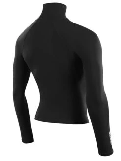 Two Bare Feet Adults Long Sleeve Rash Vest (Black) -Diving Adventure mens long sleeve black 6