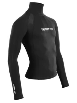 Two Bare Feet Adults Long Sleeve Rash Vest (Black) -Diving Adventure mens long sleeve black 8
