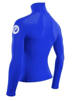 Two Bare Feet Adults Long Sleeve Rash Vest (Blue) -Diving Adventure mens long sleeve blue 4