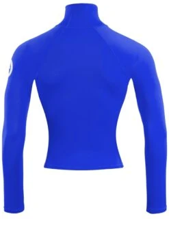 Two Bare Feet Adults Long Sleeve Rash Vest (Blue) -Diving Adventure mens long sleeve blue 5