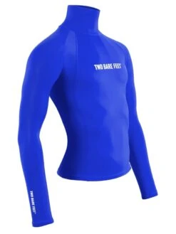 Two Bare Feet Adults Long Sleeve Rash Vest (Blue) -Diving Adventure mens long sleeve blue 8