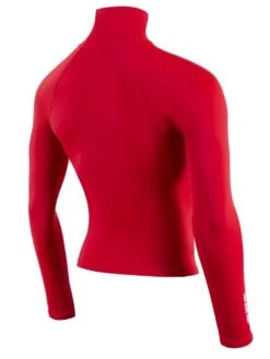 Two Bare Feet Adults Long Sleeve Rash Vest (Red) -Diving Adventure mens long sleeve red 6 1 1