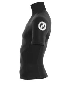 Two Bare Feet Adults Short Sleeve Rash Vest (Black) -Diving Adventure mens short sleeve black 3