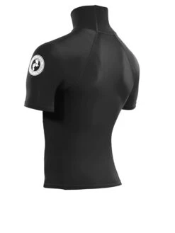 Two Bare Feet Adults Short Sleeve Rash Vest (Black) -Diving Adventure mens short sleeve black 4