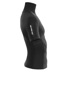 Two Bare Feet Adults Short Sleeve Rash Vest (Black) -Diving Adventure mens short sleeve black 7