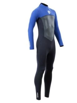 Two Bare Feet Thunderclap Pro 4/3mm Mens Wetsuit (Black / Blue) -Diving Adventure mens thunderclap pro 4.3 blue 8
