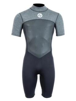 Two Bare Feet Thunderclap Pro 3/2mm Mens Shorty Wetsuit (Black/Delta Grey)