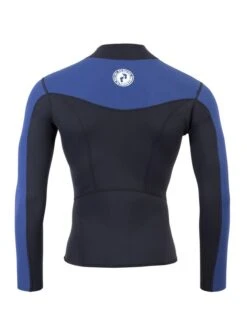 Two Bare Feet Mens Aspect Fleece Lined Zipless Thermal 2.5mm Superstretch Wetsuit Top & Shorts Set (Black/Blue) -Diving Adventure mwo9tp u