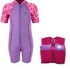 Essentials Baby Swim Kit - Patterned Lycra Arm Wetsuit + Swim Vest (Lilac)