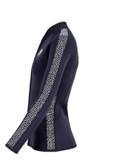 Two Bare Feet Womens Silicone Print Series Full Zip 2.5mm Wetsuit Jacket (Black/White) -Diving Adventure silicone series jacket white 3