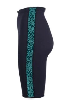 Two Bare Feet Womens Silicone Print Series 2.5mm Neoprene Wetsuit Shorts (Black/Mint) -Diving Adventure silicone series mint 3 2