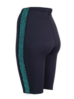 Two Bare Feet Womens Silicone Print Series 2.5mm Neoprene Wetsuit Shorts (Black/Mint) -Diving Adventure silicone series mint 4 2