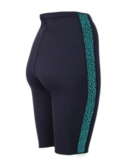 Two Bare Feet Womens Silicone Print Series 2.5mm Neoprene Wetsuit Shorts (Black/Mint) -Diving Adventure silicone series mint 6 2