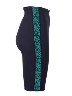 Two Bare Feet Womens Silicone Print Series 2.5mm Neoprene Wetsuit Shorts (Black/Mint) -Diving Adventure silicone series mint 7 2