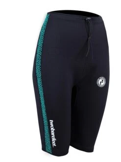Two Bare Feet Womens Silicone Print Series 2.5mm Neoprene Wetsuit Shorts (Black/Mint) -Diving Adventure silicone series mint 8 2