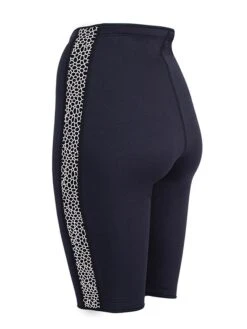 Two Bare Feet Womens Silicone Print Series 2.5mm Neoprene Wetsuit Shorts (Black/White) -Diving Adventure silicone series white 4 1