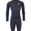 Two Bare Feet Perspective Half Zip 2.5mm Wetsuit Jacket & Shorts Set (Black/Blue)