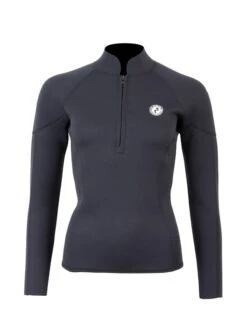 Two Bare Feet Unisex Perspective Half Zip 2.5mm Wetsuit Jacket & Hotpants Set (Black) -Diving Adventure ueiqyt w