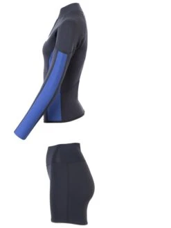 Two Bare Feet Unisex Perspective Half Zip 2.5mm Wetsuit Jacket & Hotpants Set (Black/Blue) 11 Two Bare Feet Unisex Perspective Half Zip 2.5mm Wetsuit Jacket & Hotpants Set (Black/Blue) -Diving Adventure ufm7ec 7