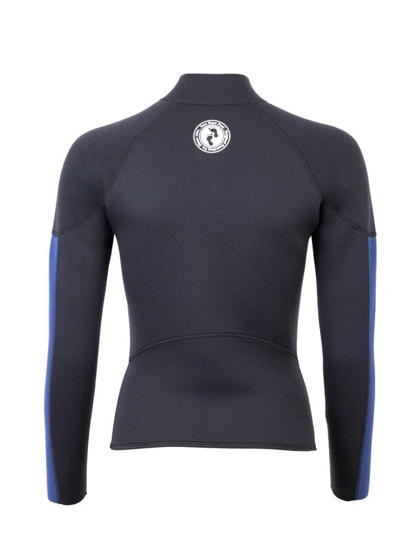 Two Bare Feet Unisex Perspective Half Zip 2.5mm Wetsuit Jacket & Pants Set (Black/Blue) 6 Two Bare Feet Unisex Perspective Half Zip 2.5mm Wetsuit Jacket & Pants Set (Black/Blue) - Image 6