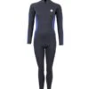 Two Bare Feet Unisex Perspective Half Zip 2.5mm Wetsuit Jacket & Pants Set (Black/Blue)