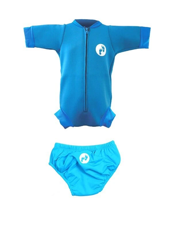 Essentials Baby Swim Kit - Newborn Wetsuit + Swim Nappy (Aqua) 1 Essentials Baby Swim Kit - Newborn Wetsuit + Swim Nappy (Aqua)