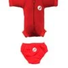 Essentials Baby Swim Kit - Newborn Wetsuit + Swim Nappy (Red)