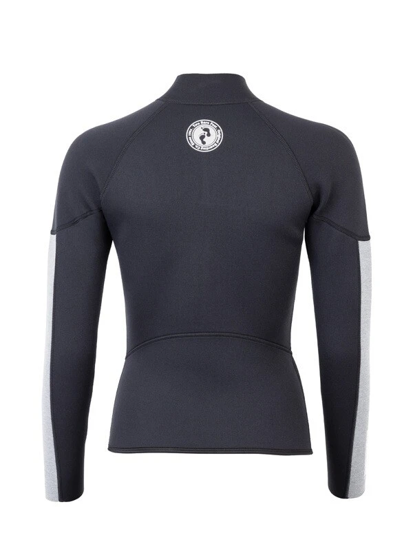 Two Bare Feet Unisex Perspective Half Zip 2.5mm Wetsuit Jacket & Pants Set (Black/Grey/Grey) 6 Two Bare Feet Unisex Perspective Half Zip 2.5mm Wetsuit Jacket & Pants Set (Black/Grey/Grey) - Image 6