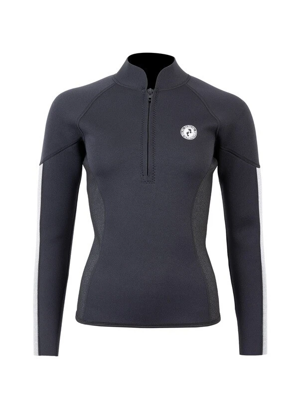 Two Bare Feet Unisex Perspective Half Zip 2.5mm Wetsuit Jacket & Pants Set (Black/Grey/Grey) 5 Two Bare Feet Unisex Perspective Half Zip 2.5mm Wetsuit Jacket & Pants Set (Black/Grey/Grey) - Image 5