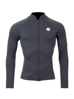 Diving Adventure 13 Two Bare Feet Perspective Full Zip 2.5mm Wetsuit Jacket (Black)