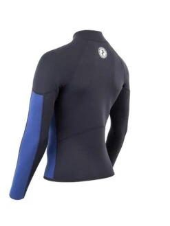 Two Bare Feet Perspective Full Zip 2.5mm Wetsuit Jacket (Black/Blue) -Diving Adventure unisex perspective full zip jacket black blue denim 4