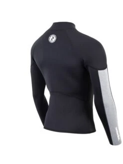 Two Bare Feet Perspective Full Zip 2.5mm Wetsuit Jacket (Black/Grey/Grey) -Diving Adventure unisex perspective full zip jacket black grey grey 6