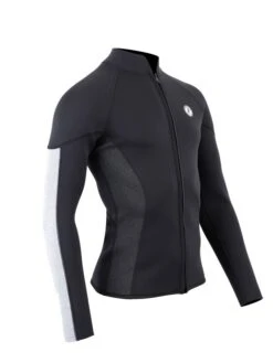 Two Bare Feet Perspective Full Zip 2.5mm Wetsuit Jacket (Black/Grey/Grey) -Diving Adventure unisex perspective full zip jacket black grey grey 8